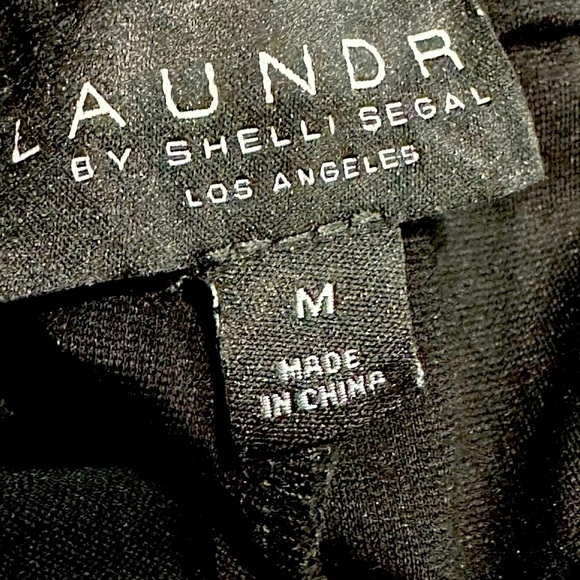 👖🖤 LAUNDRY by Shelli Segal Black Lounge Capri Pants | Women’s M | Tapered‎ Leg - Picture 3 of 3